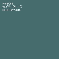 #466C6E - Blue Bayoux Color Image